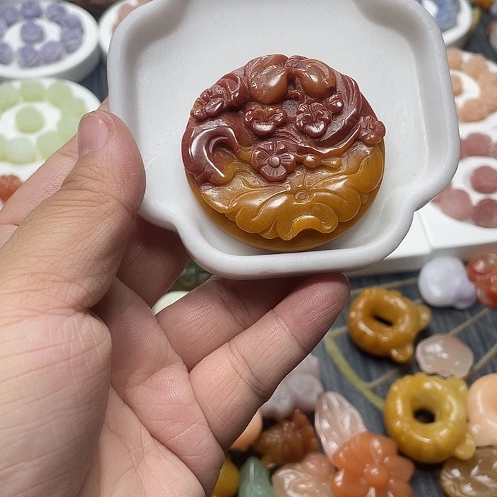 石英质玉（非洲翠）合金手串