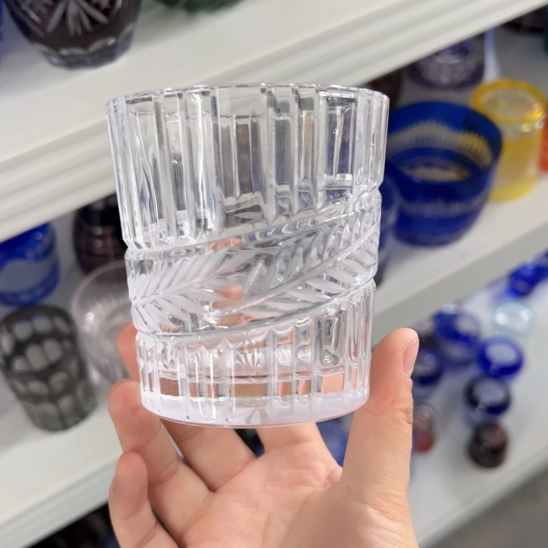 水晶玻璃高脚款微瑕一个