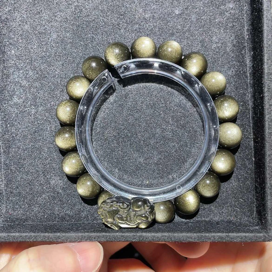 【闪购商品】未镶嵌黑曜岩手链晶*