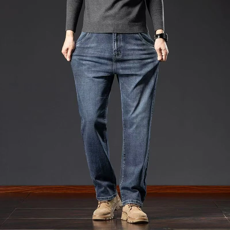 GILAS BODAK大码直筒牛仔长裤