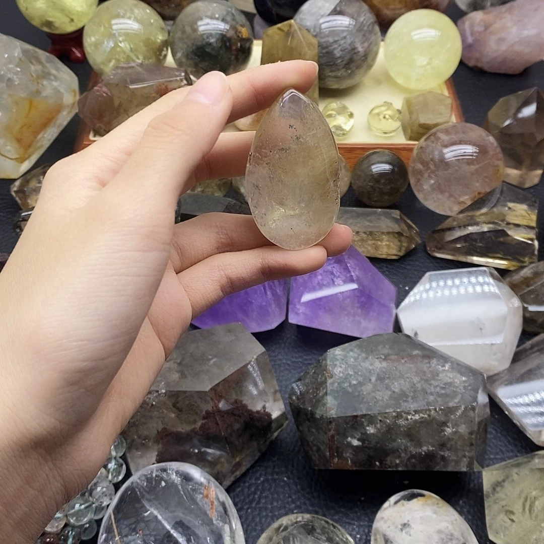 水晶未镶嵌珠宝半成品130水晶石