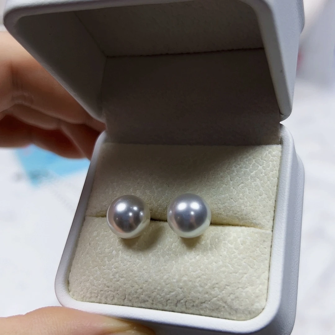 非金属925银白珠耳钉….