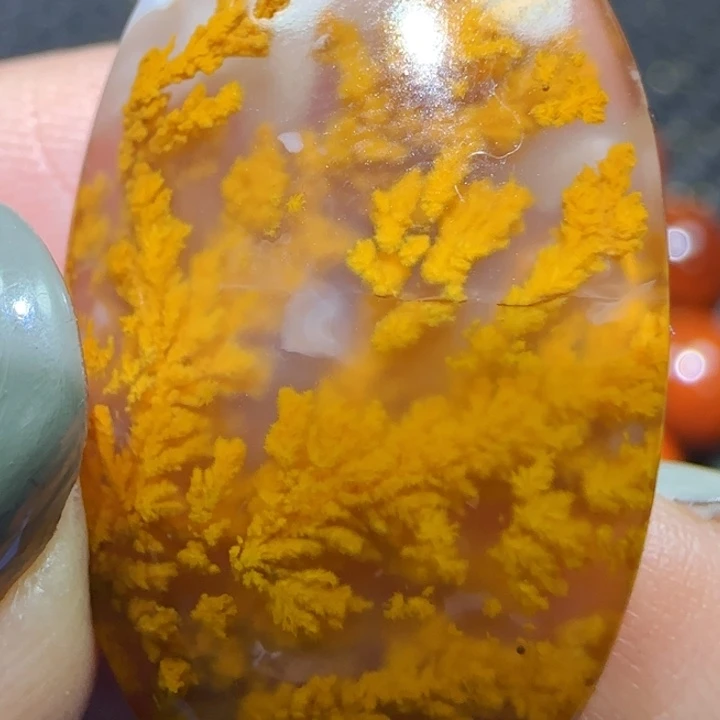 寒***冰玛瑙/玉髓未镶嵌吊坠