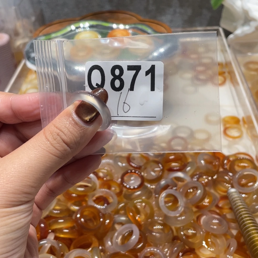 玛瑙/玉髓未镶嵌戒指871
