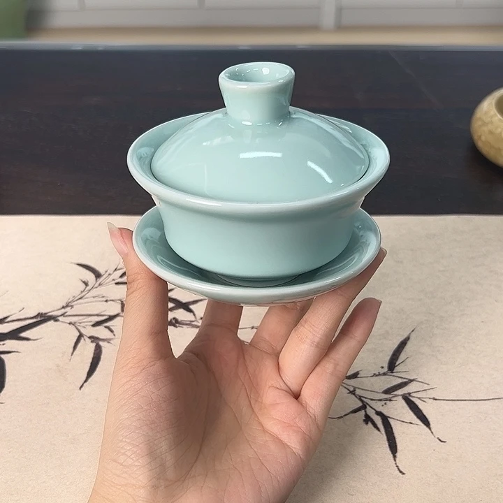 龙泉云间青瓷小米茶器