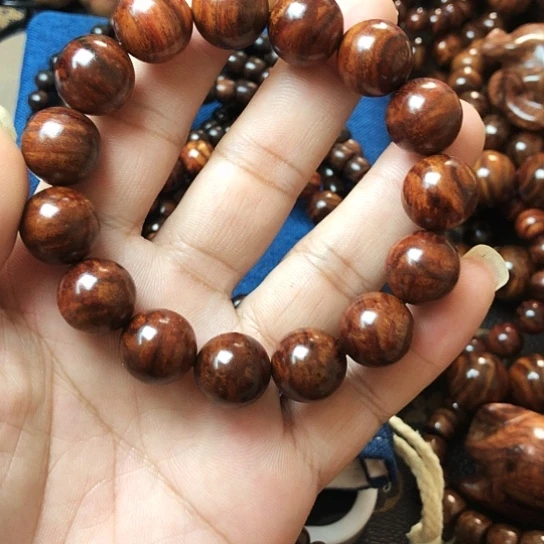 手串/手链黄花梨/降香黄檀15紫油梨手串