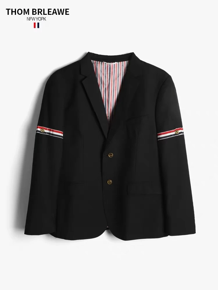 TB【官方正品】汤姆布郎THOM BRLEAWE经典双织带商务休闲西装外套