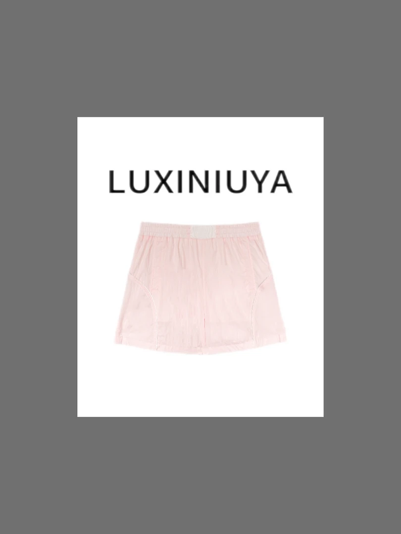 【LUXINIUYA】拉拉短裤版！时尚显瘦高腰A字休闲裤#CX3727