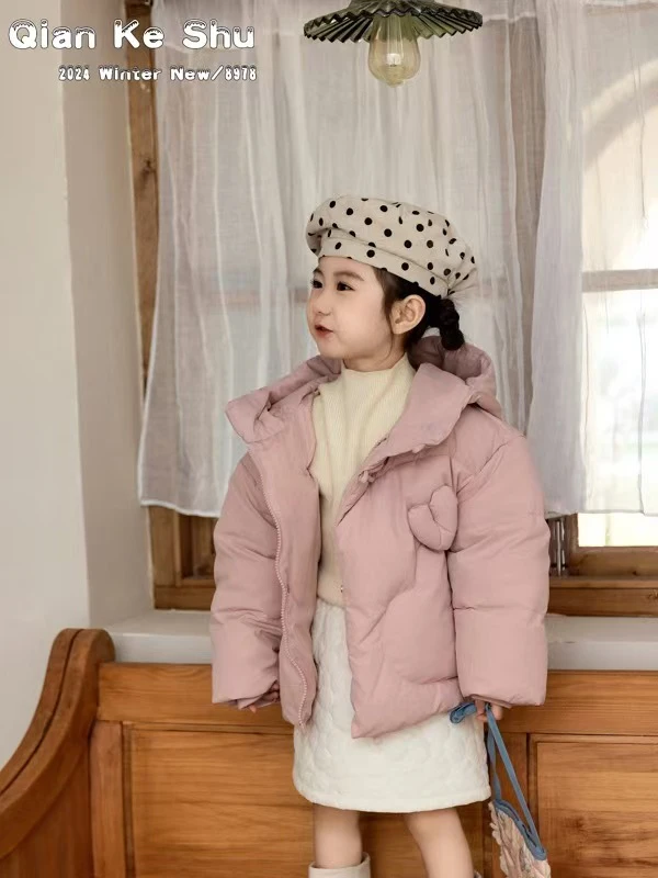 羽绒服女童冬装连帽外套加厚保暖宝宝洋气服饰