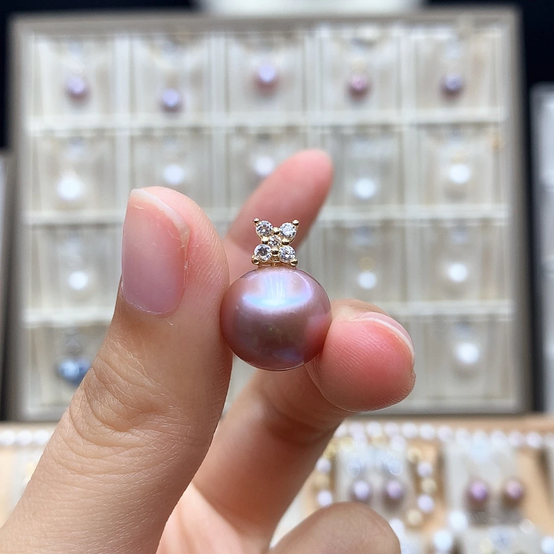 颈饰合金淡水珍珠