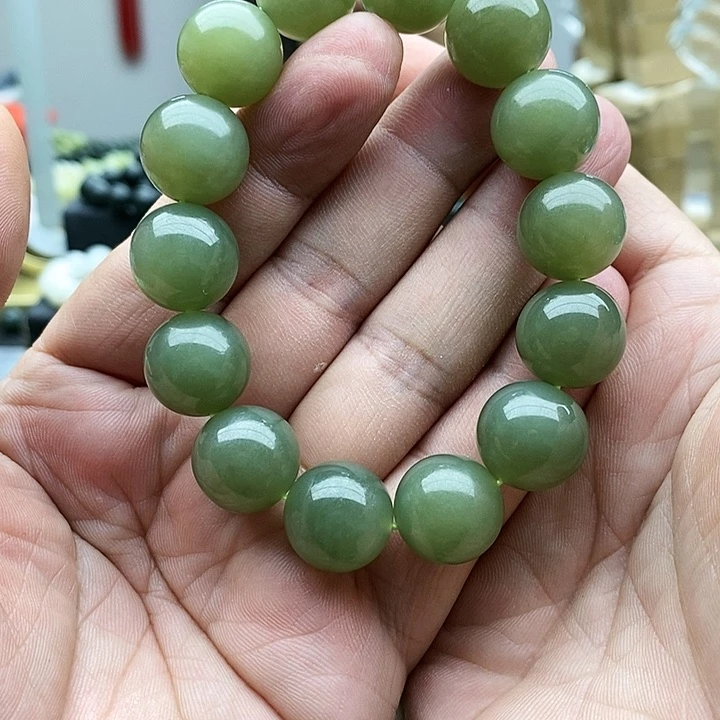 【闪购商品】未镶嵌手串和田玉16湖水绿