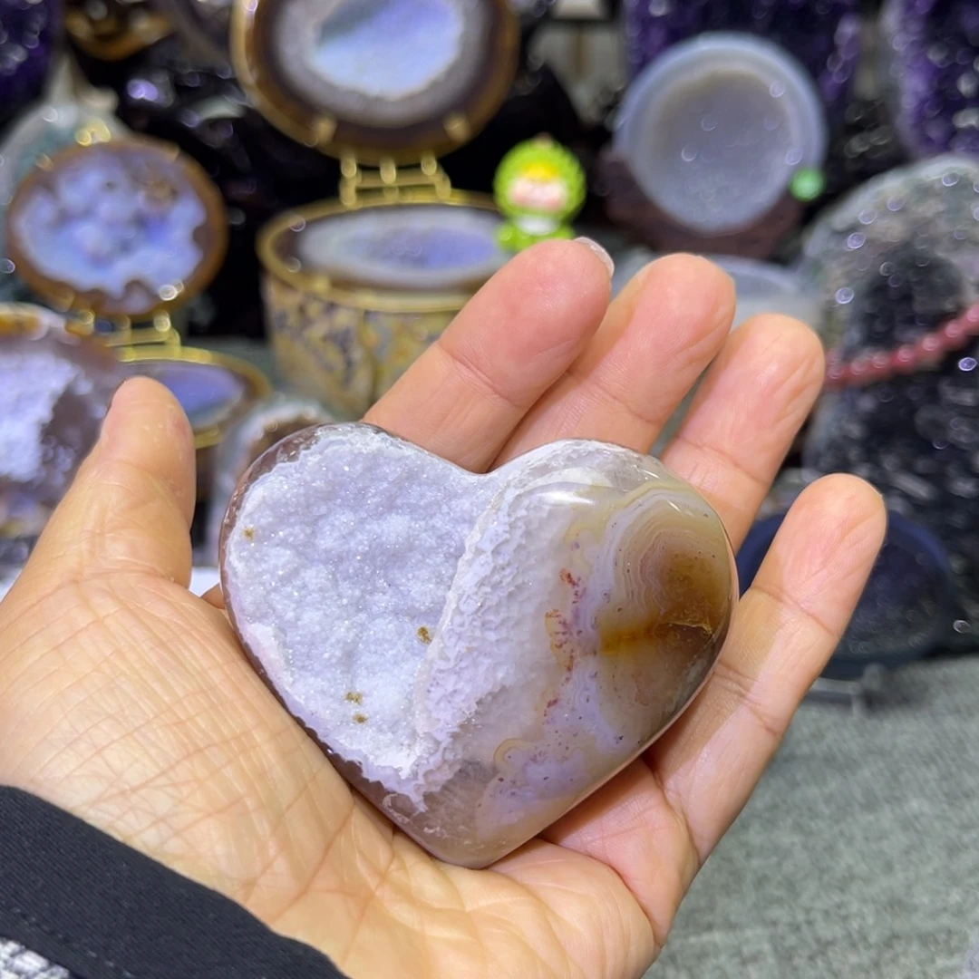 摆件紫晶未镶嵌水晶
