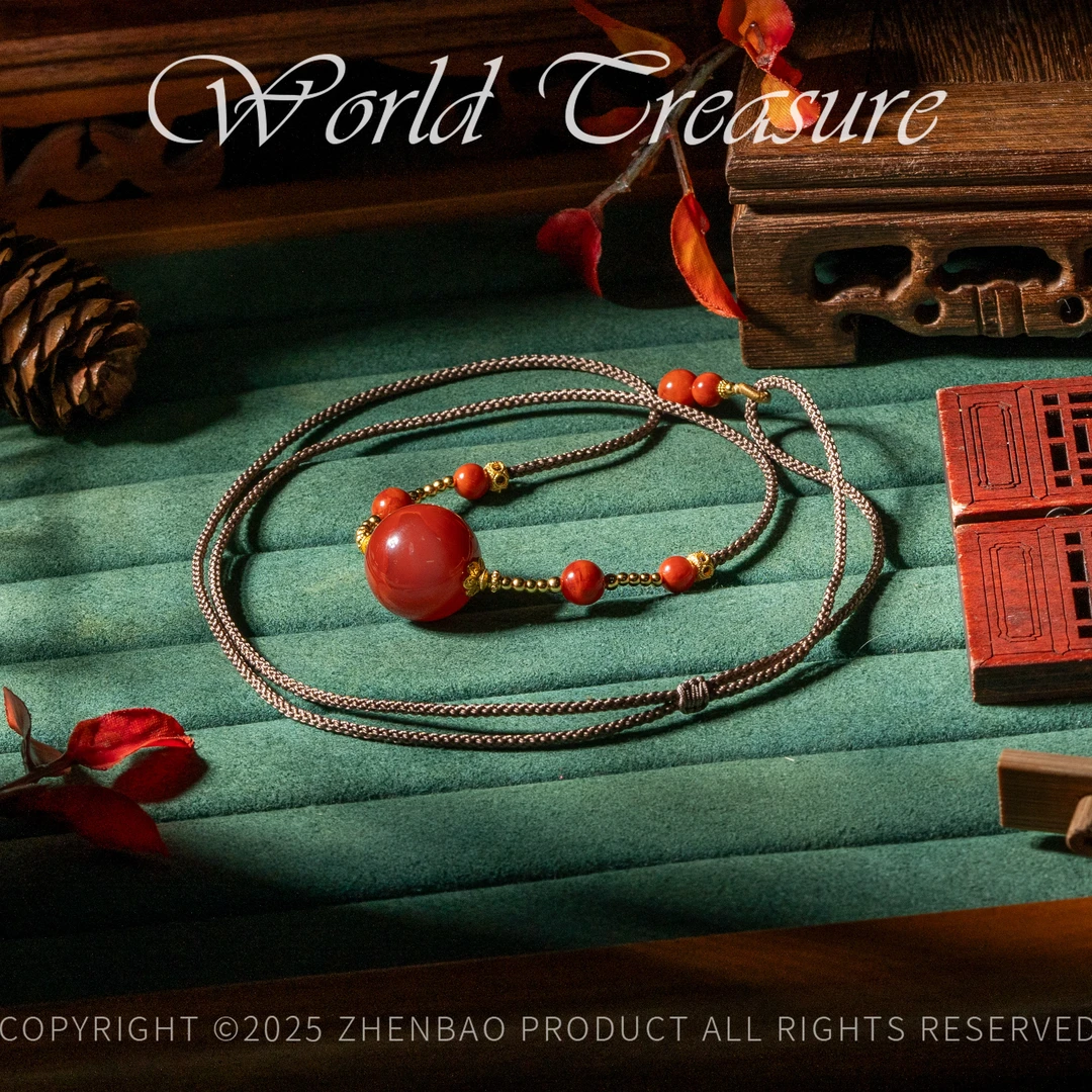 【世间臻宝】S925瓦西南红圆珠项链/JS101/多样性发一件/5mm+/5