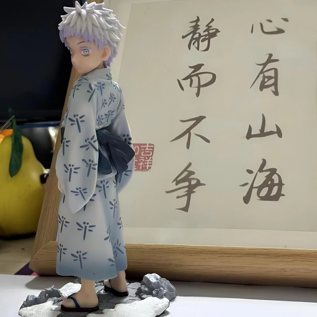 咒术回战童年系列五条悟手办和服回眸童年小五条悟国产手办摆件