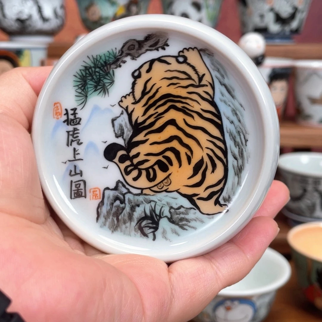 大***®宫九陶瓷手绘盖置