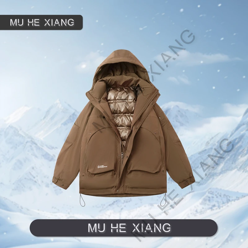 咖【冬日暖阳】2024冬季宽松户外蓄热保暖流行工装羽绒服