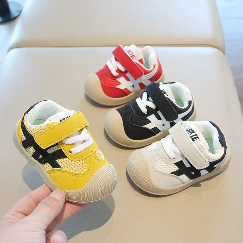 儿童机能鞋春秋新款透气软底小童网面男女童鞋防滑板鞋宝宝学步鞋