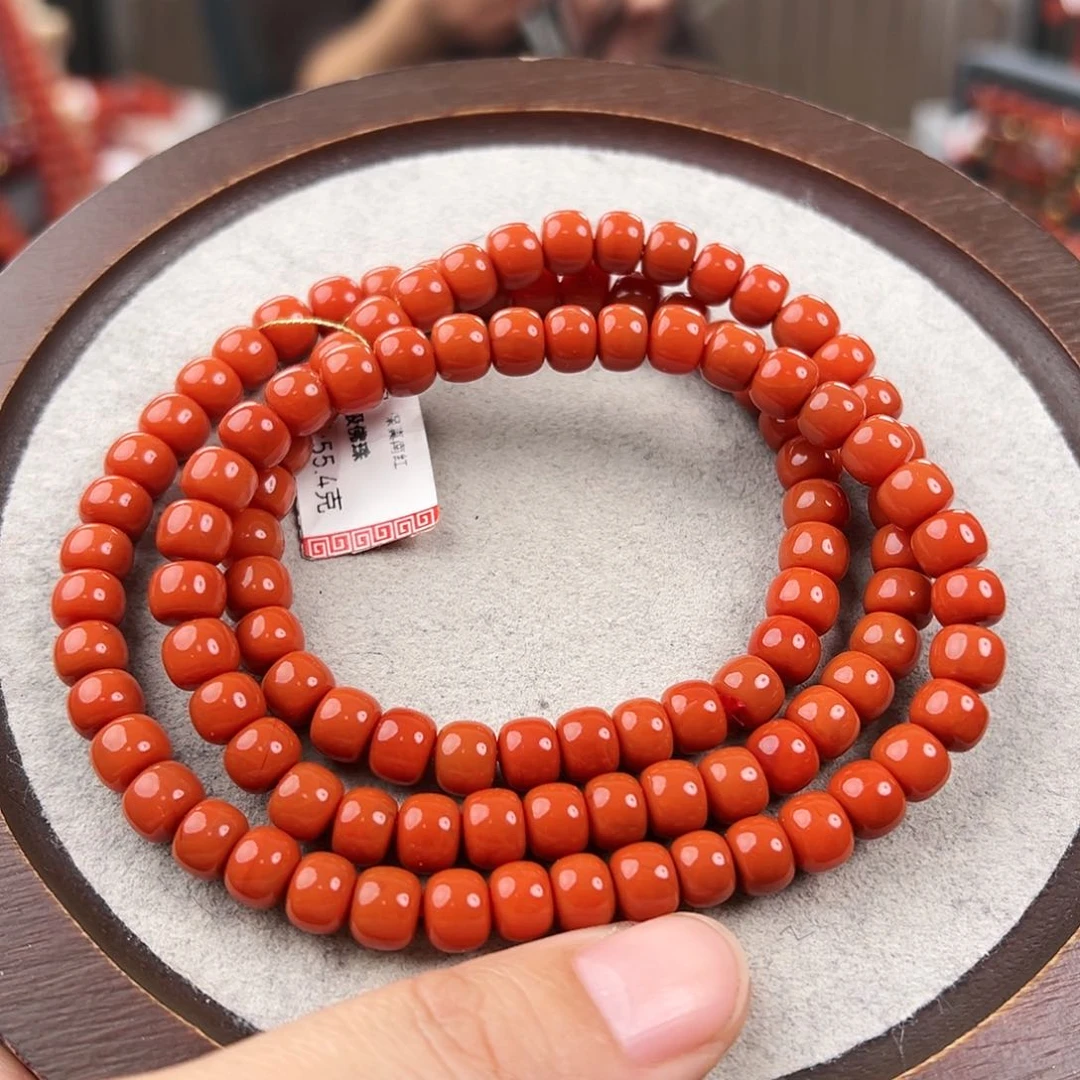 南红玛瑙手串未镶嵌