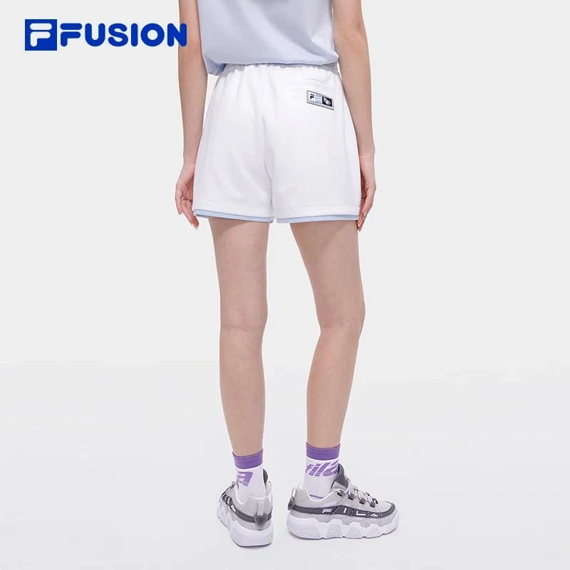 FILA潮牌短裤夏季透气新款女子百搭宽松健身美式短裤 T11W335602F