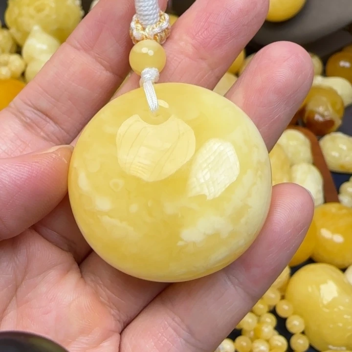 未镶嵌颈饰蜜蜡天然蜜蜡