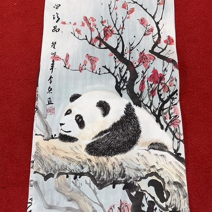 国画国画作品展示展中的