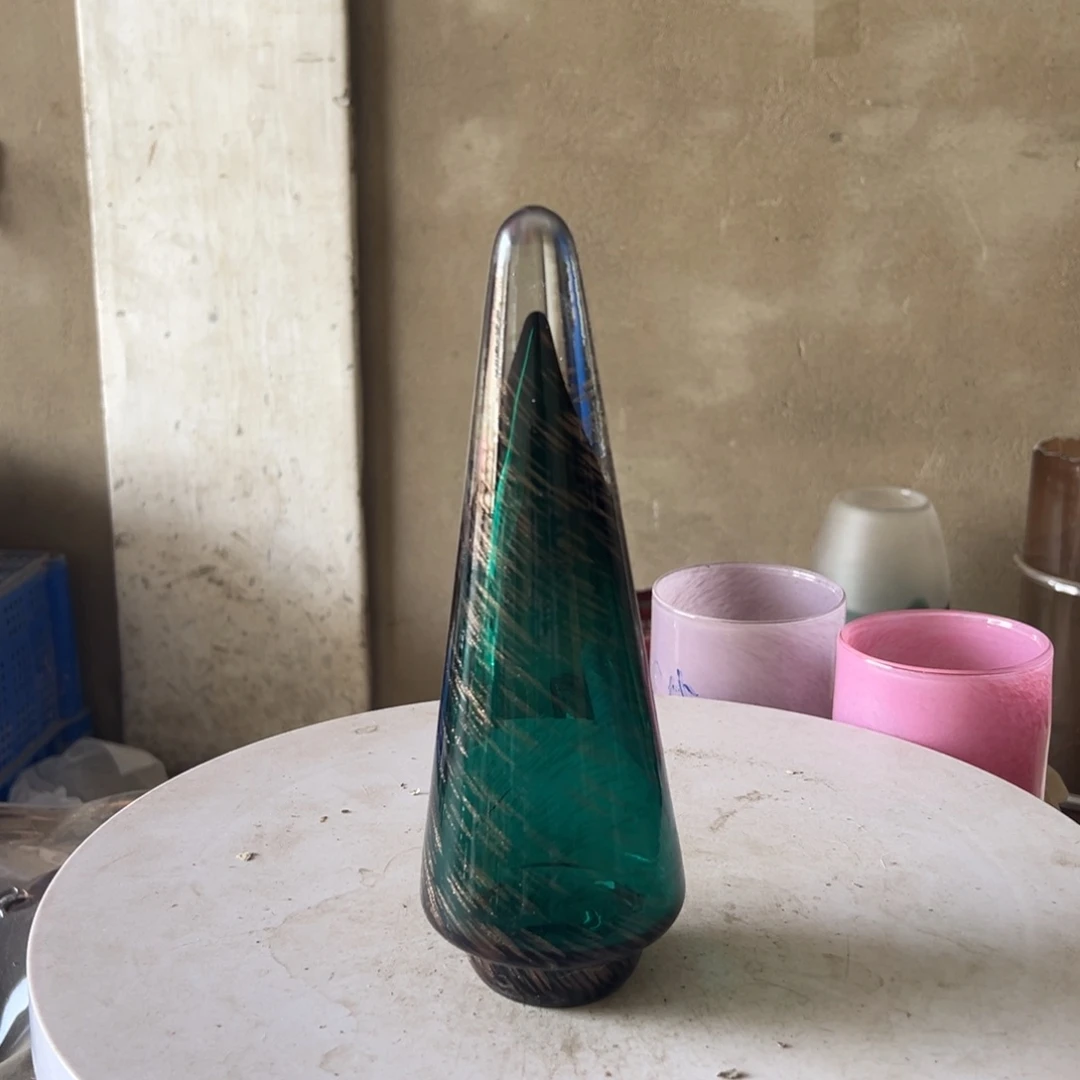 弘扬琉璃花器微瑕高度24