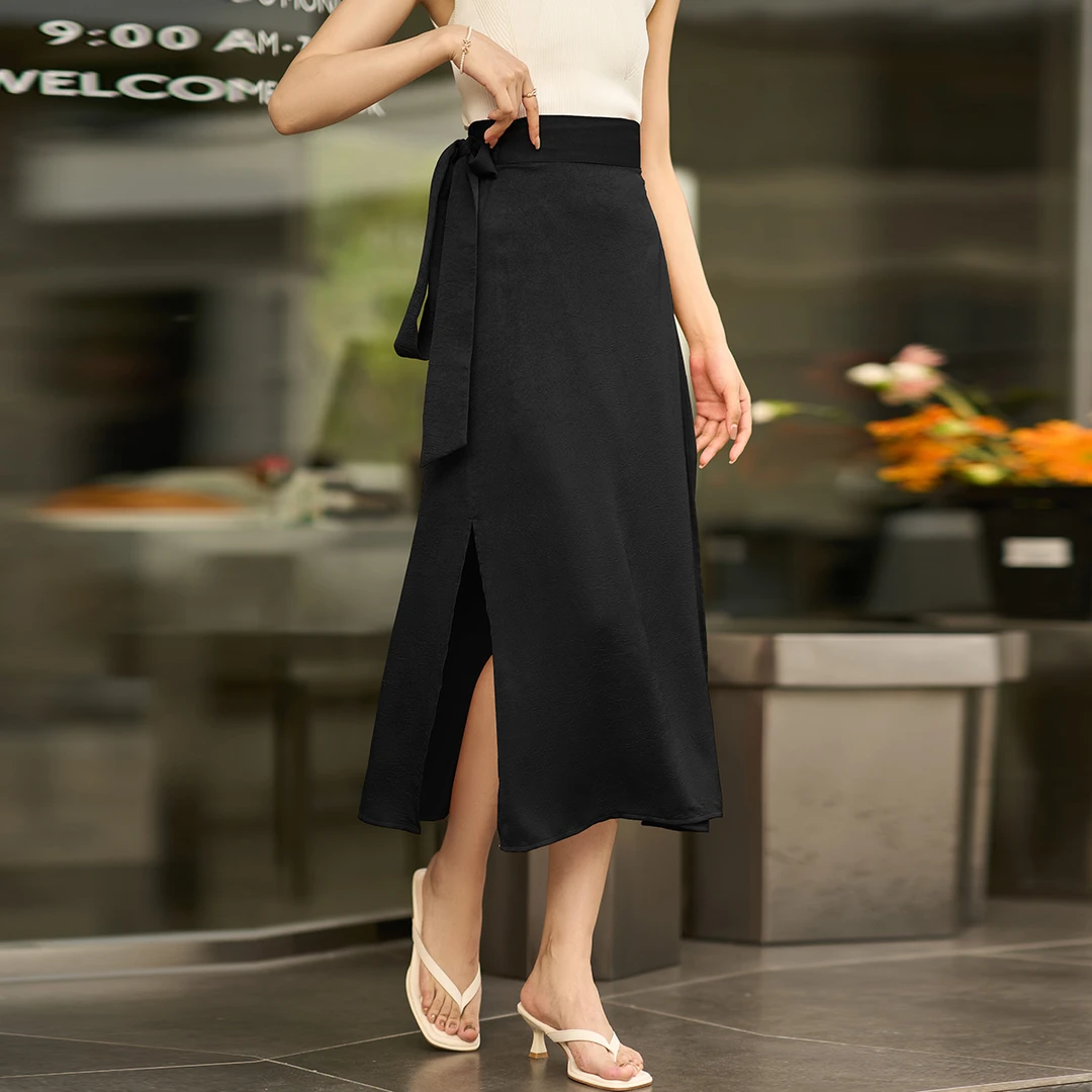 【弈琳专属】气质知性百搭半身裙宽松显瘦中长裙5R24BI1467