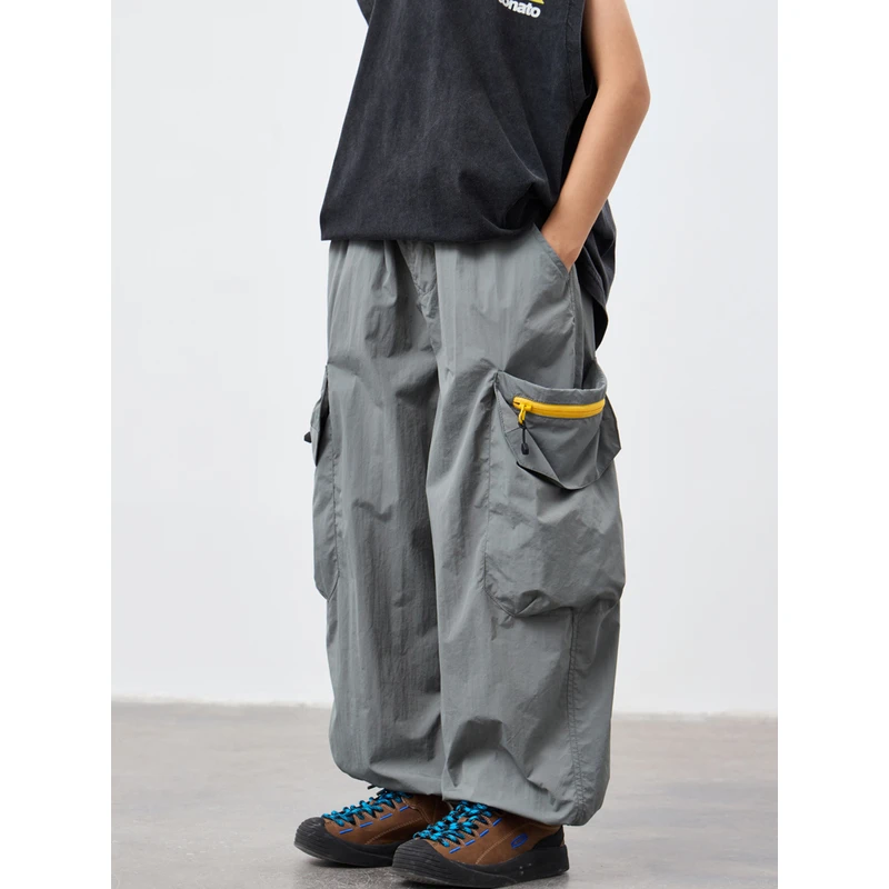 2025夏季新款儿童薄款户外工装裤休闲运动长裤中大童百搭防蚊裤