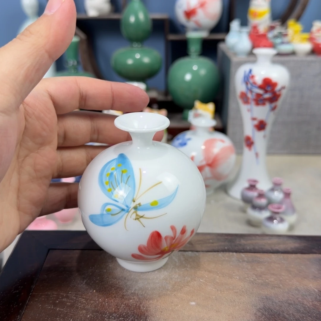 陶瓷手工小花器摆件