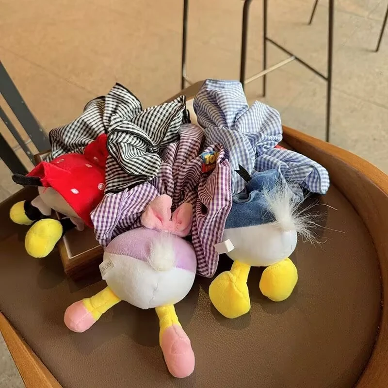 米奇屁屁花朵波点大肠发圈女可爱丸子头公主落难高弹力橡皮筋发饰