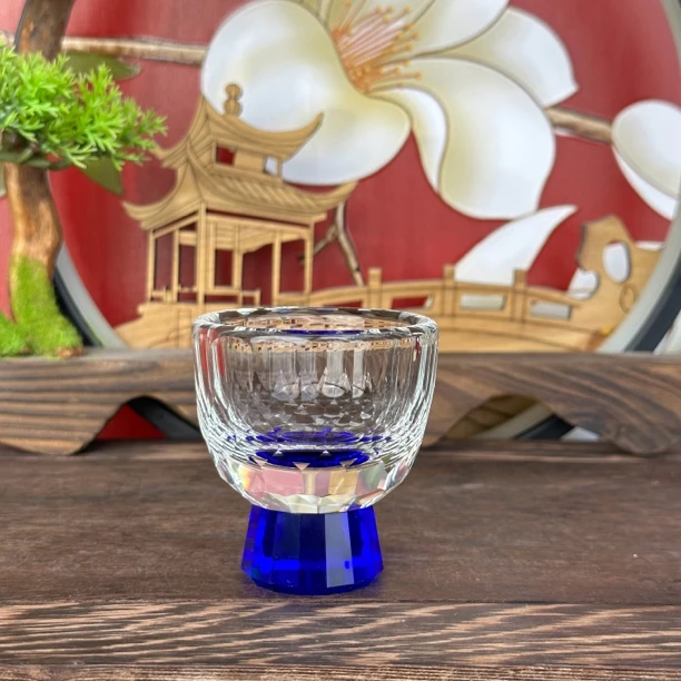 当代 单杯-耐热水晶玻璃（蓝底）ZH462