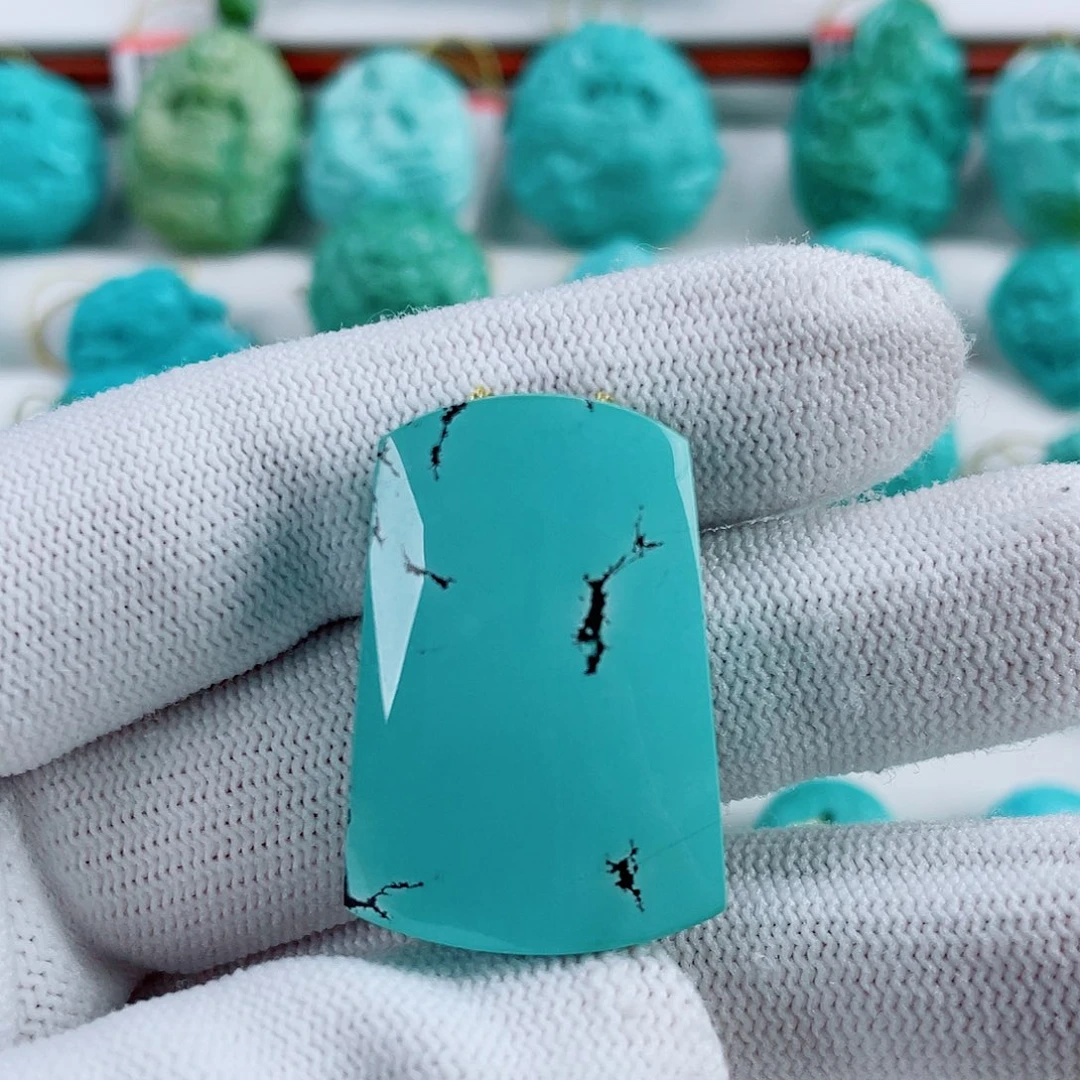 绿松石未镶嵌车挂