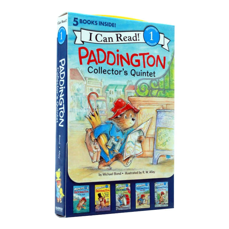 帕丁顿熊5本盒装 英文原版 I Can Read Level 1 Paddington Bear