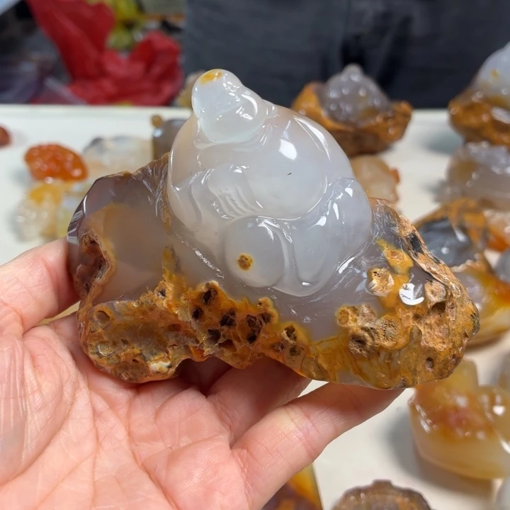 玛瑙/玉髓未镶嵌吊坠(不含链)