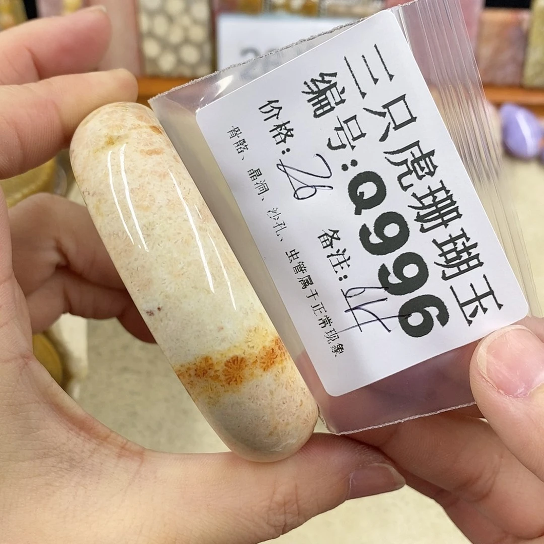 硅化珊瑚（珊瑚玉）1未镶嵌曾**时