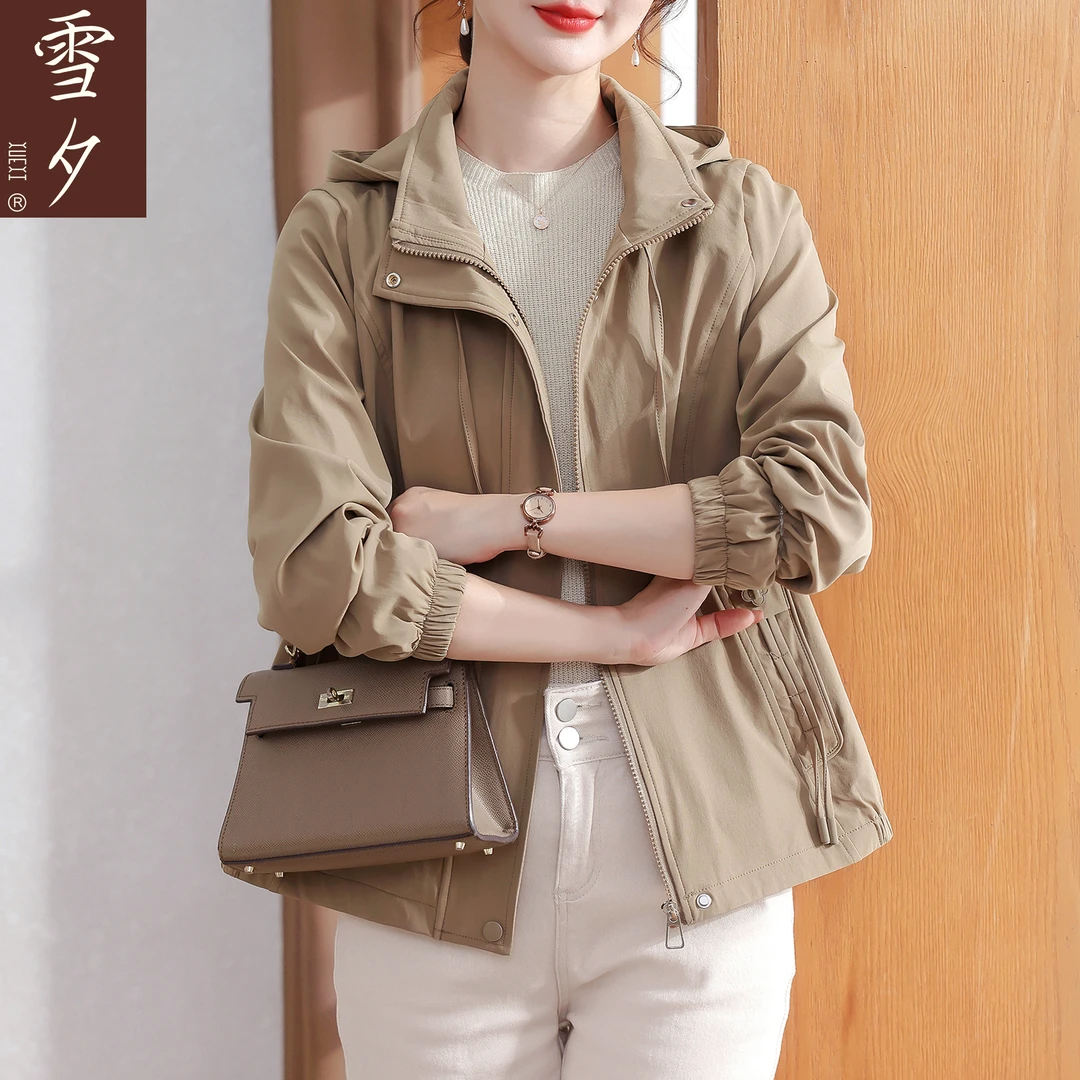 妈妈秋装2025新款风衣外套洋气中老年女装秋天大码夹克上衣服50岁