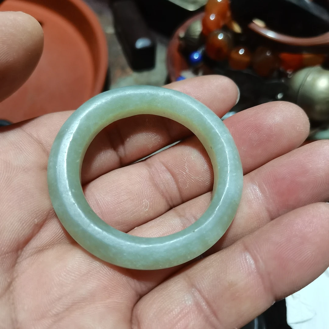 非金属莫桑石手镯 玉环，不知道干嘛用的，