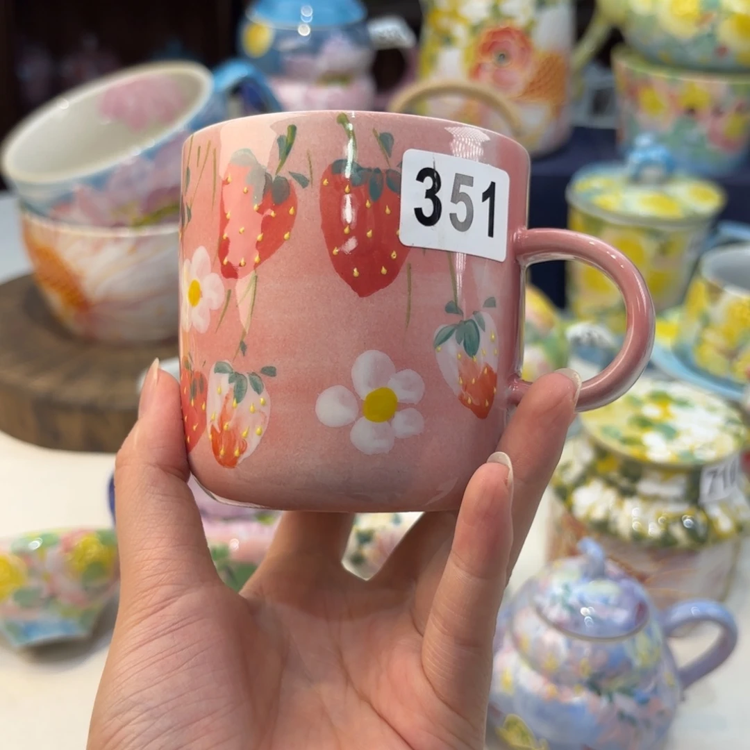 瓷片景德镇手绘高温釉下彩陶瓷茶具
