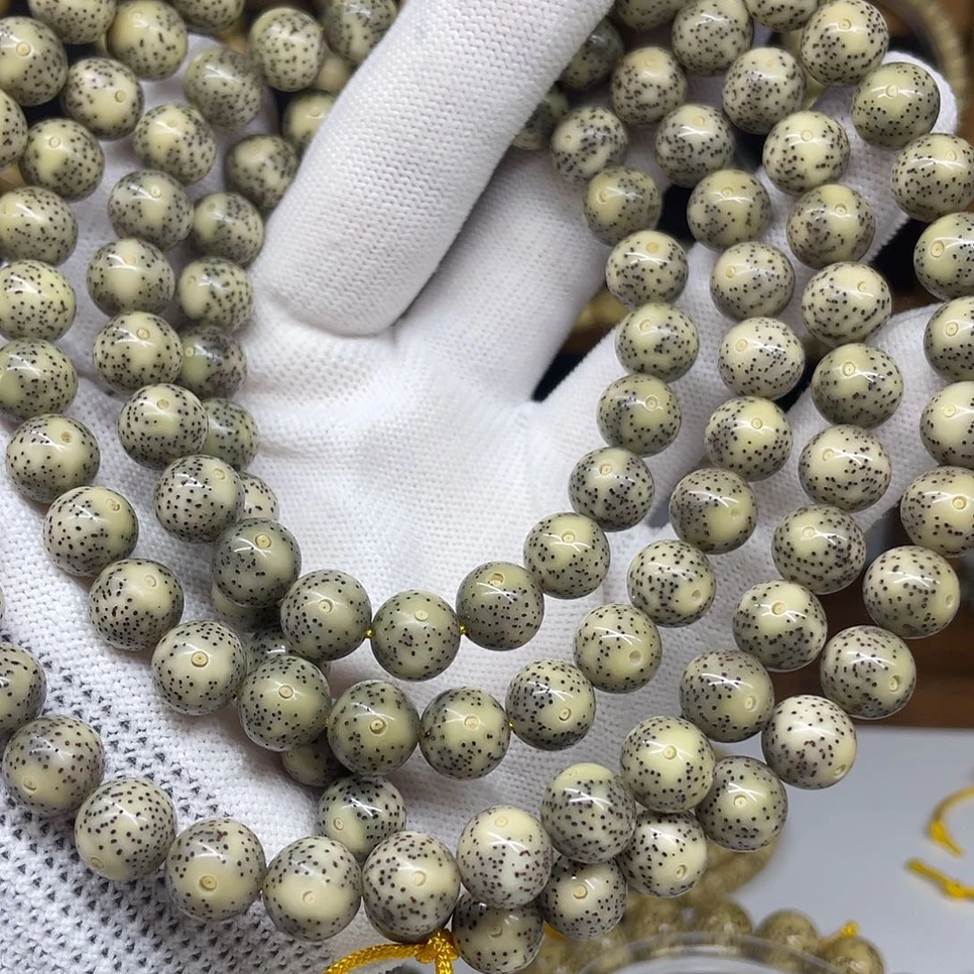 洋***亿手串星月菩提10圆珠，一线天小细星