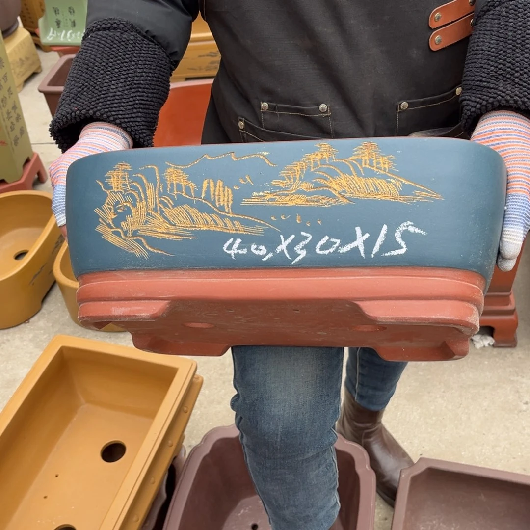 紫砂花盆盆景艺术