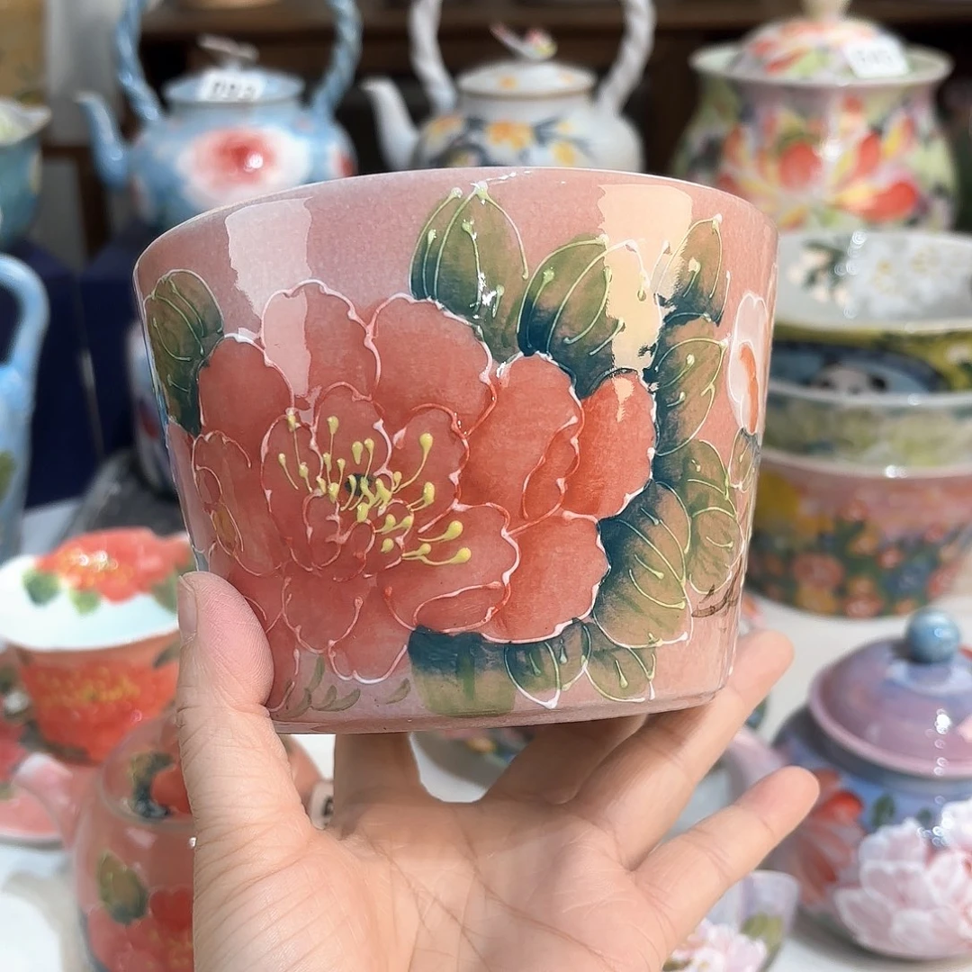 景德镇手绘高温釉下彩陶瓷茶具