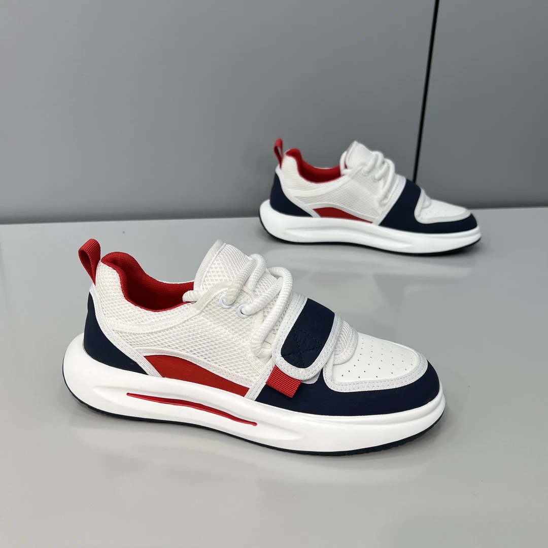 男潮鞋2025春季时尚休闲鞋网面透气摇摇底舒适潮流运动百搭韩版鞋