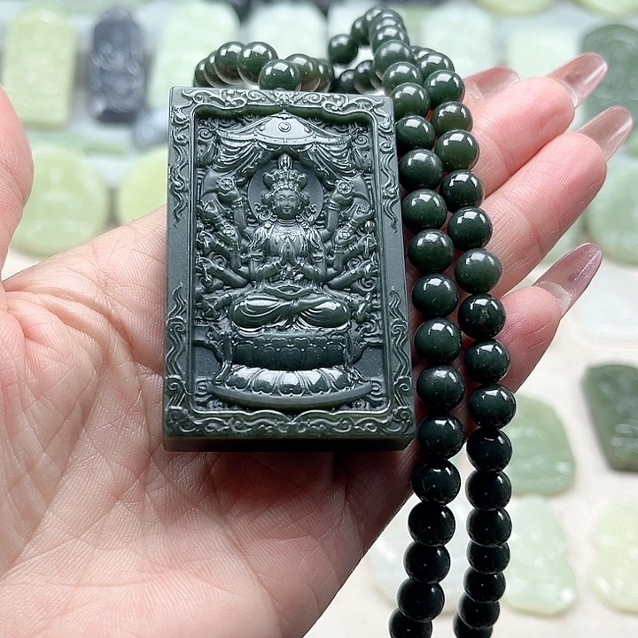 和田玉未镶嵌颈饰