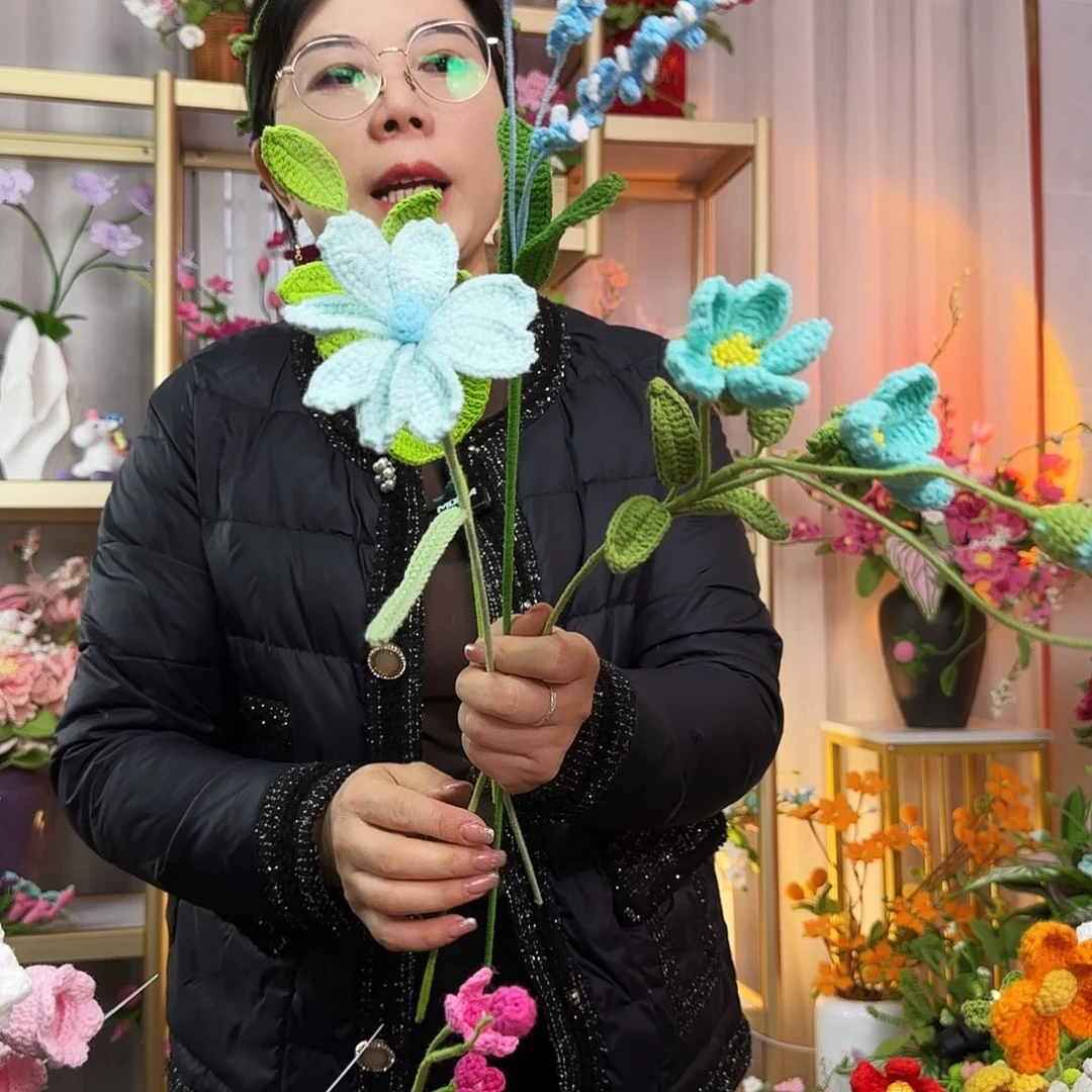 手工钩织设计花束