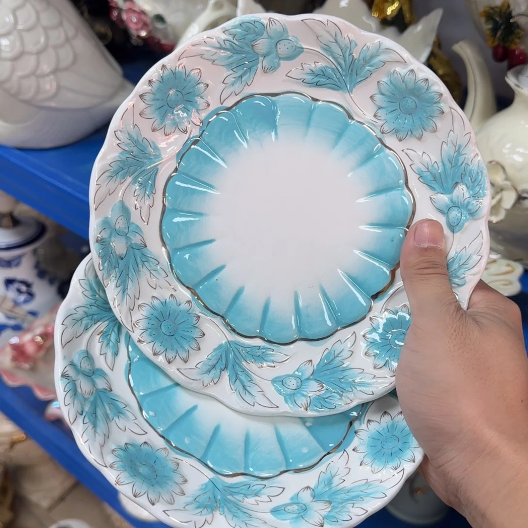 瓷片陶瓷工艺花瓶摆件
