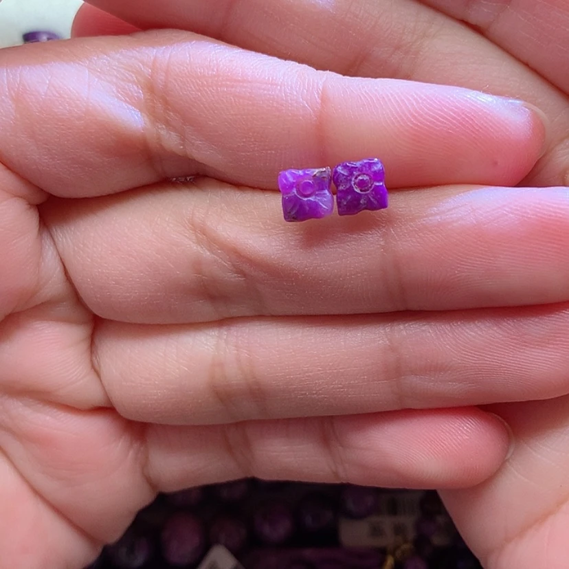 【闪购商品】苏纪石（舒俱来）耳钉银S925镶嵌7****2