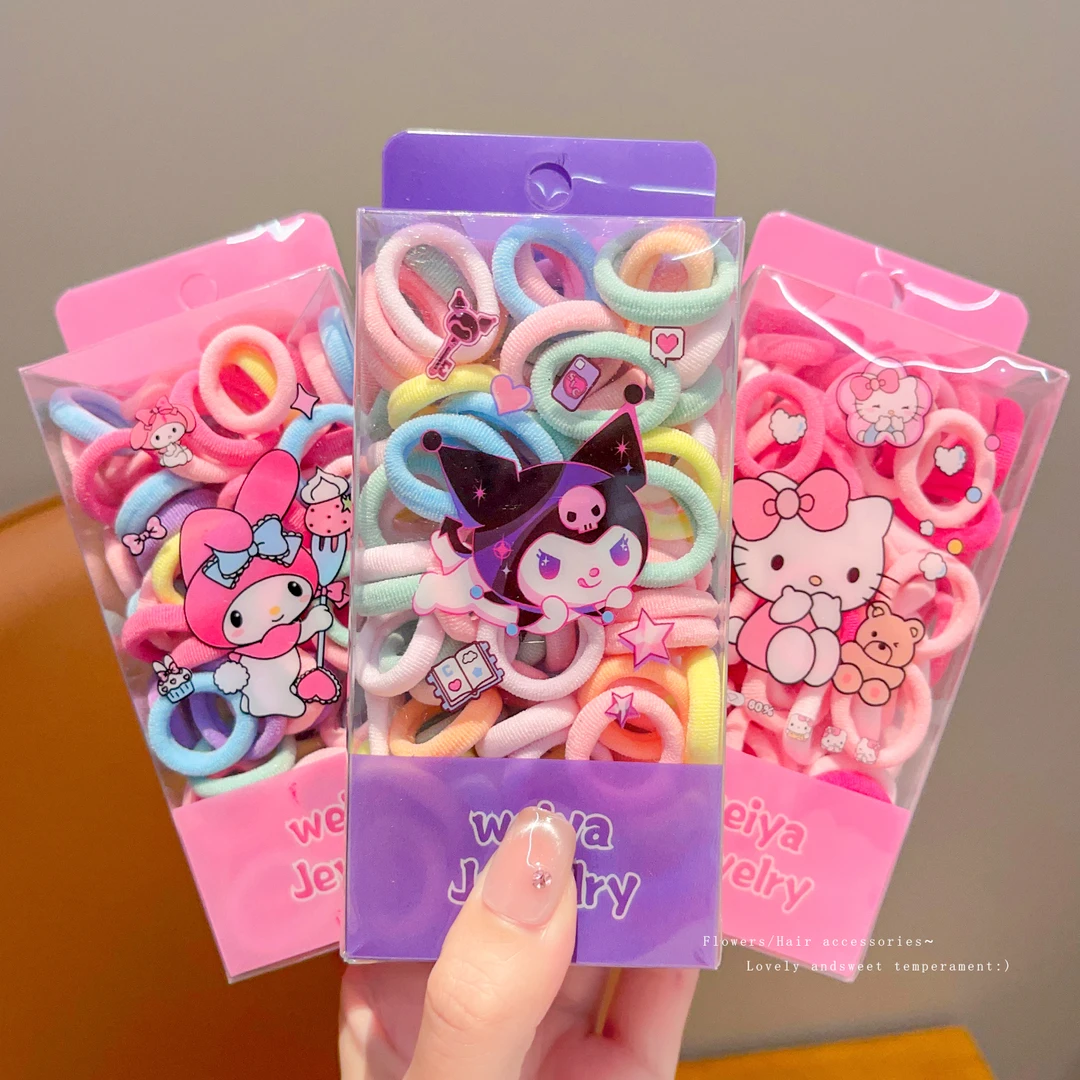 【儿童】糖果色系拇指发圈小宝宝皮筋发绳头绳高弹不伤发橡皮筋发饰