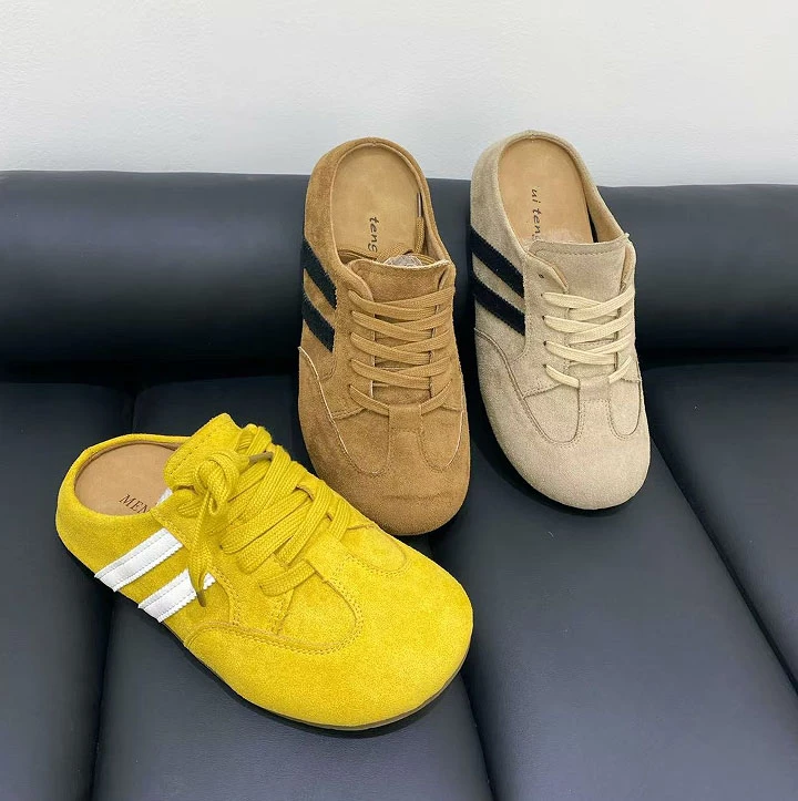 【退货补运费】欧若风厚底包头半拖鞋女勃肯一脚蹬德训鞋60101