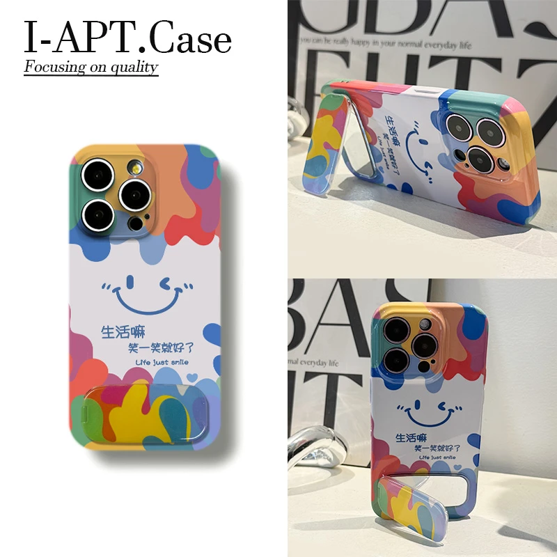 彩融生活笑脸菲林软壳适用iPhone苹果16手机壳华为oppo小米vivo新