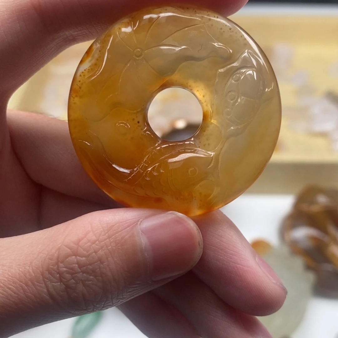 灵***汐玛瑙/玉髓未镶嵌颈饰